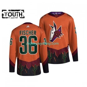 Dětské Hokejový Dres Arizona Coyotes CHRISTIAN FISCHER 36 Adidas 2022-2023 Reverse Retro oranžový Authentic